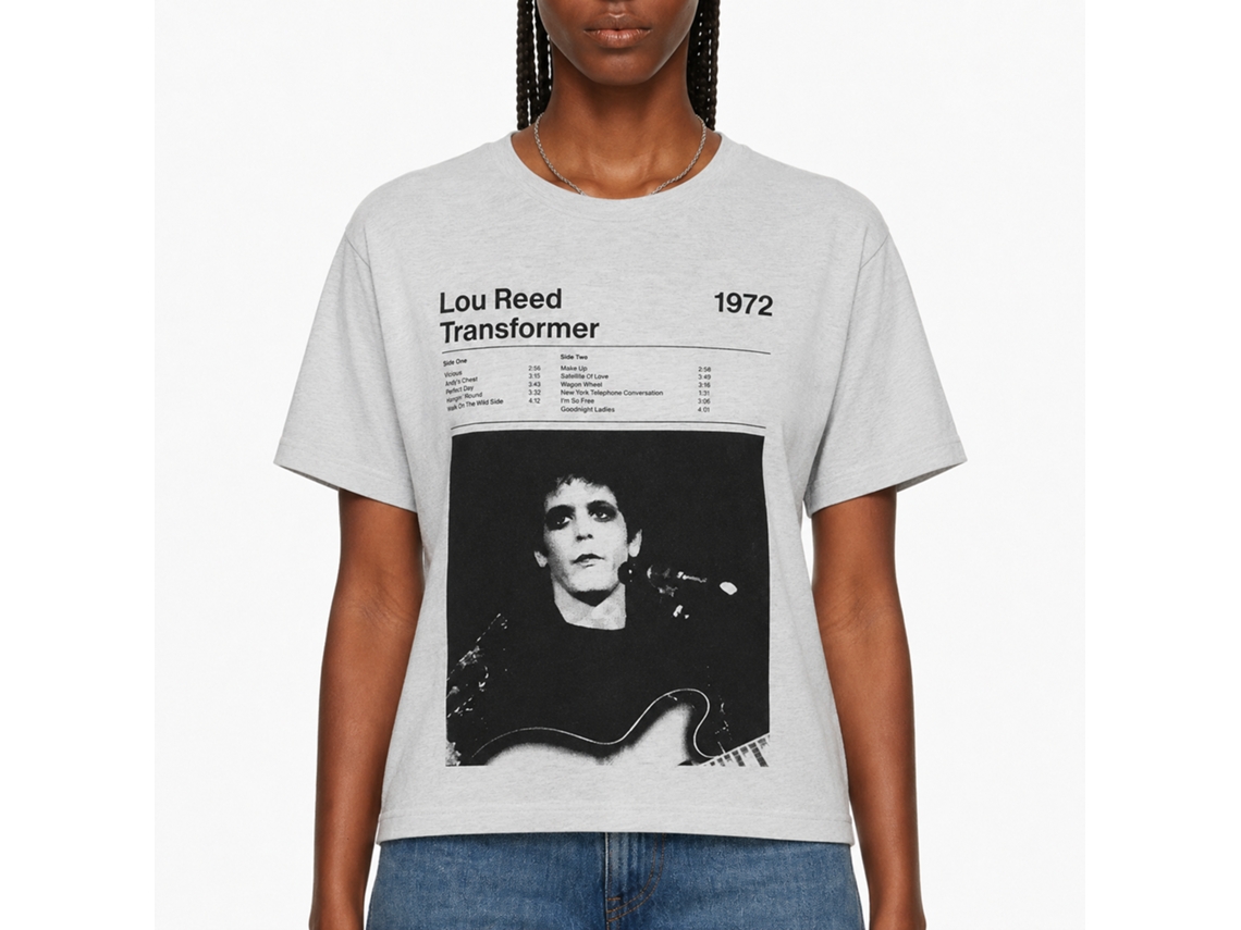 Lou Reed Transformer Track List T-shirt Classic Unisex Adults Size:s