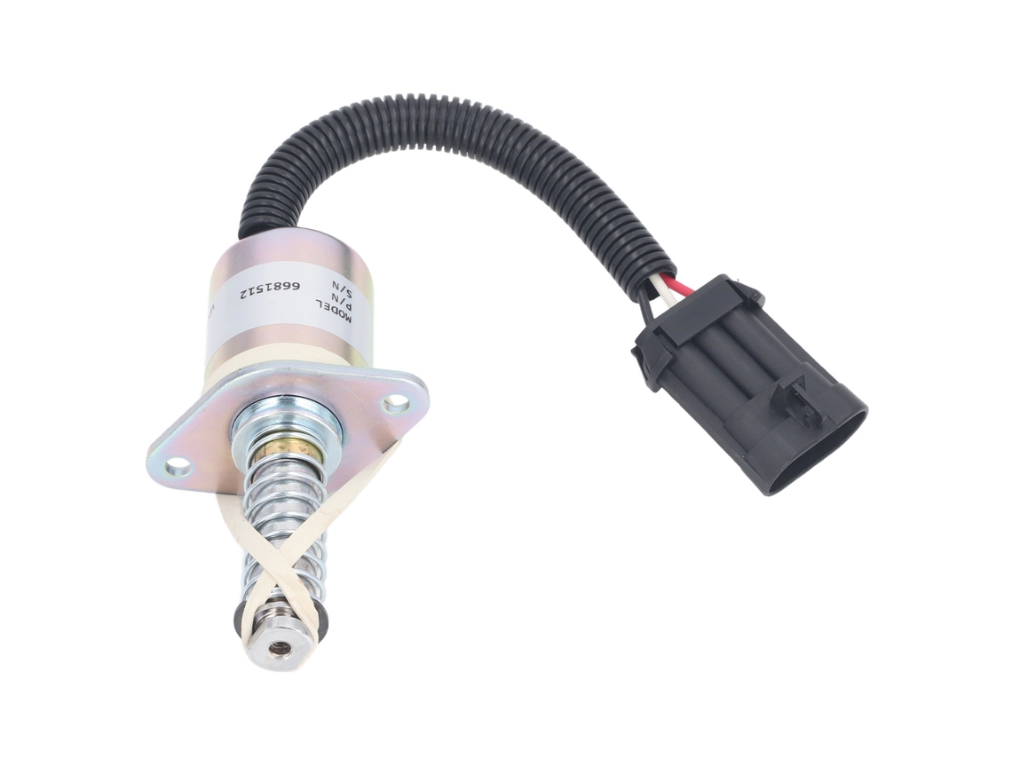 Válvula Solenoide Laxiscreed 12v Para Corte De Freno E Combustível, Compatível Com Bobcat Skid-steer