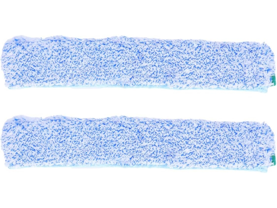 Refil De Microfibra Para Limpadores De Janelas, Pacote Com 2 Unidades, Pano De Microfibra Azul.