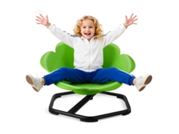 Cadeira Giratória Infantil Sensorial Cilíndrica Verde 620 X 620 X 470 Mm Vevor
