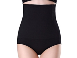 Calcinha Modeladora com Controle Abdominal e Elevação de Bumbum Confortável e Sem Costuras Preto
