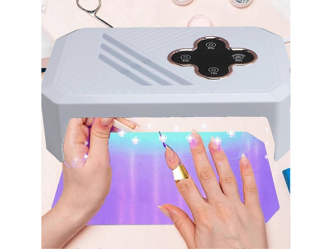 Lâmpada Uv/led Para Unhas, 100-240v, Com Sensor Automático, Para Gel E Manicure, Elysve