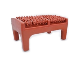 Massageador De Pés Com Almofada Para Massagem Pontos Acupuntura Nos Pés, Rolo Plástico E Madeira Massage Ar Os Pés.
