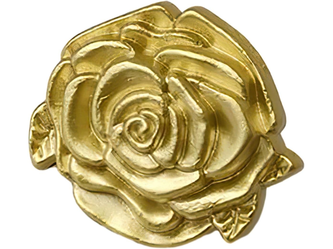 Puxador De Armário Outanaya Rose Com Formato Flor, Ideal Para Gavetas, Guarda Roupas E Móveis