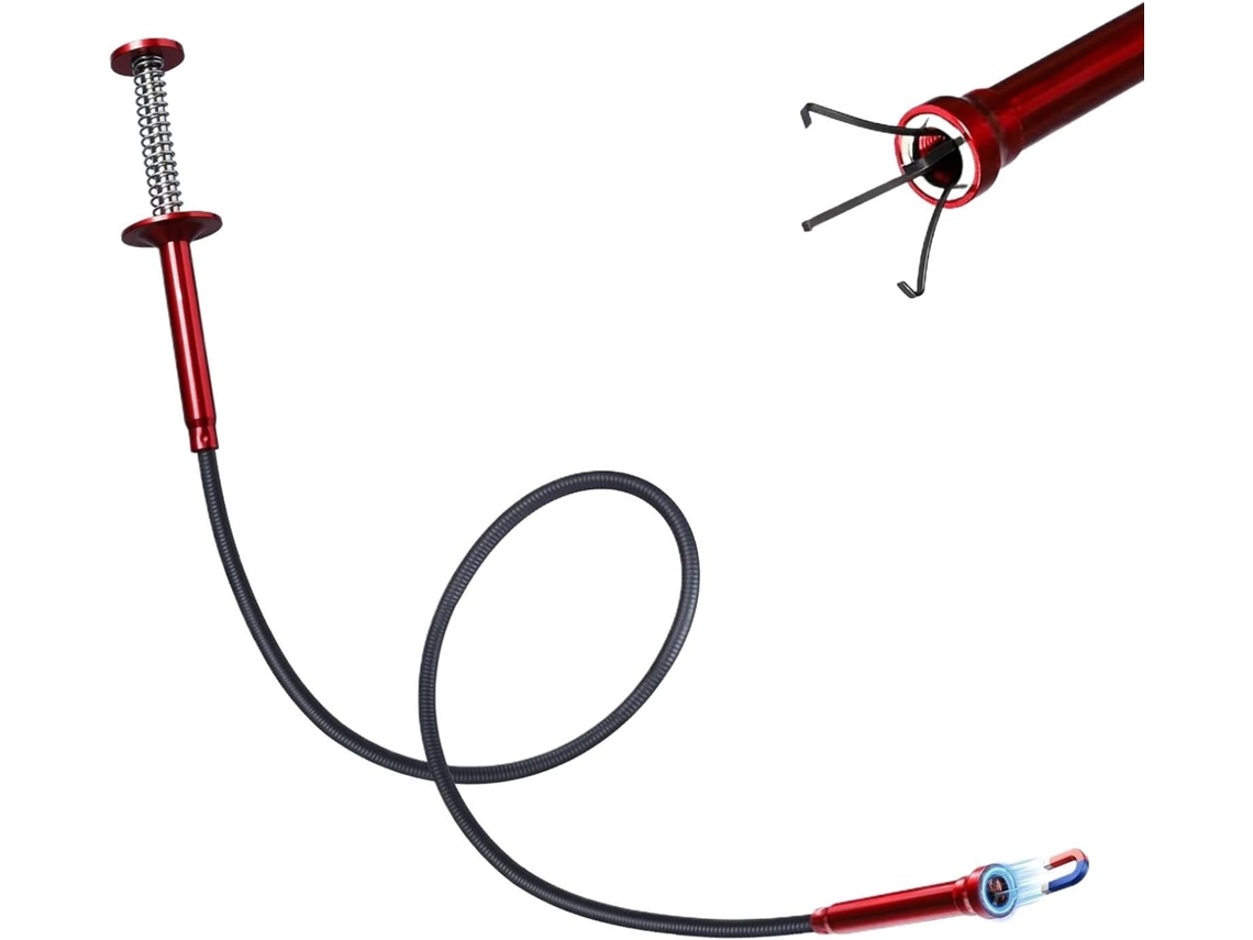 Ferramenta De Recuperação Magnética Flexível – Tamanho Grande De 60 Cm, Garra Retrátil De 4 Mandíbulas Com