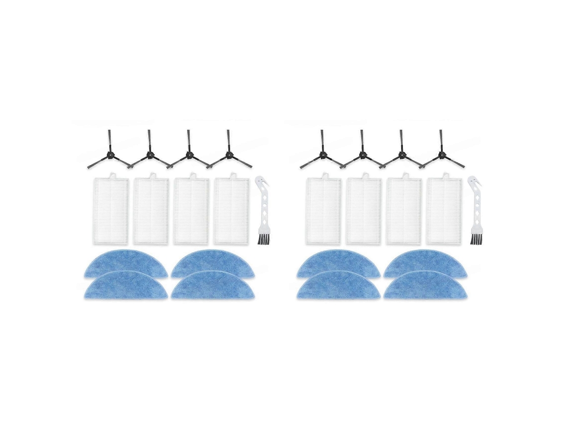 8x Para Ecovacs Debot Y1 Pro, Yeedi Y1 Pro Peças De Reposição Para Aspirador De Pó: Rolo Principal, Escova Lateral, Filtro Hepa, Pano De Limpeza_glo