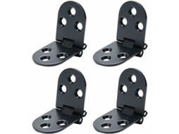 Dobradiça De Encaixe Com Folga, 4 Peças, Liga De Zinco Preta, Dobrável Para Porta, Para Ferragens De Armário, 3, 1×1, 2×0, 1 Polegadas