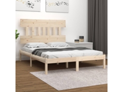 Estrutura De Cama 120x200 Cm Madeira Maciça