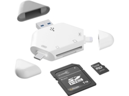 Leitor Cartão Sd 3 em 1, Iphone/ipad, Usb c/a, Adaptador Câmera, Sd/tf ZYBLSSBB