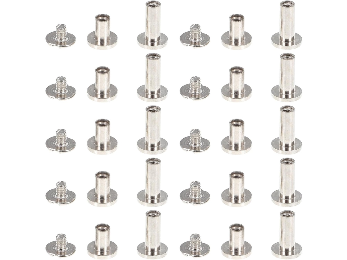 Magiclulu Conjunto De 30-parafusos Artesanais Diy, Parafusos Multifuncionais De Liga Metálica, 8mm, Tamanhos 10x8*6