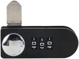Fechadura De Lingueta Giratória Para Porta Simples Ou Dupla Com Senha 1 Unidade Pagamento Triplo