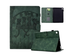 Capa de couro para tablet com estampa de gato Webake