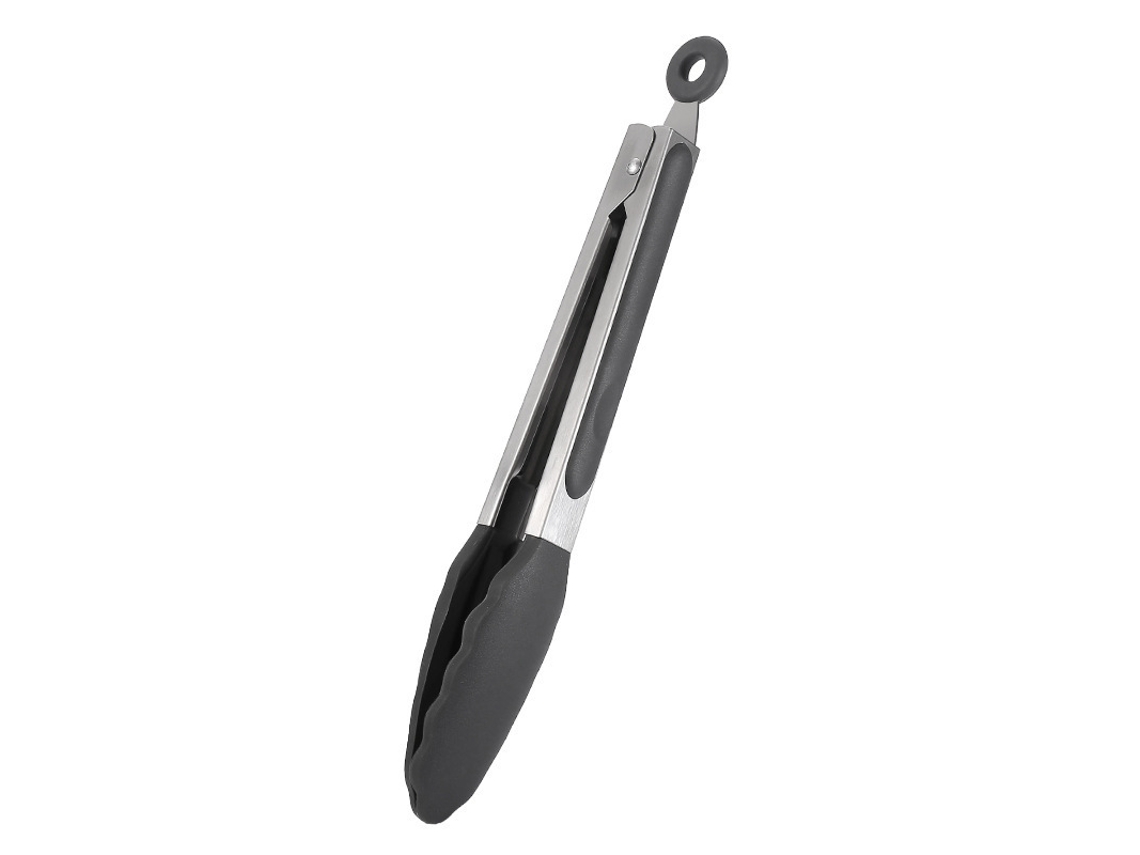 Pinça Para Bbq E Cozinha, Em Aço Inox, Antiaderente, 9pol, Para Cozinha E Bbq