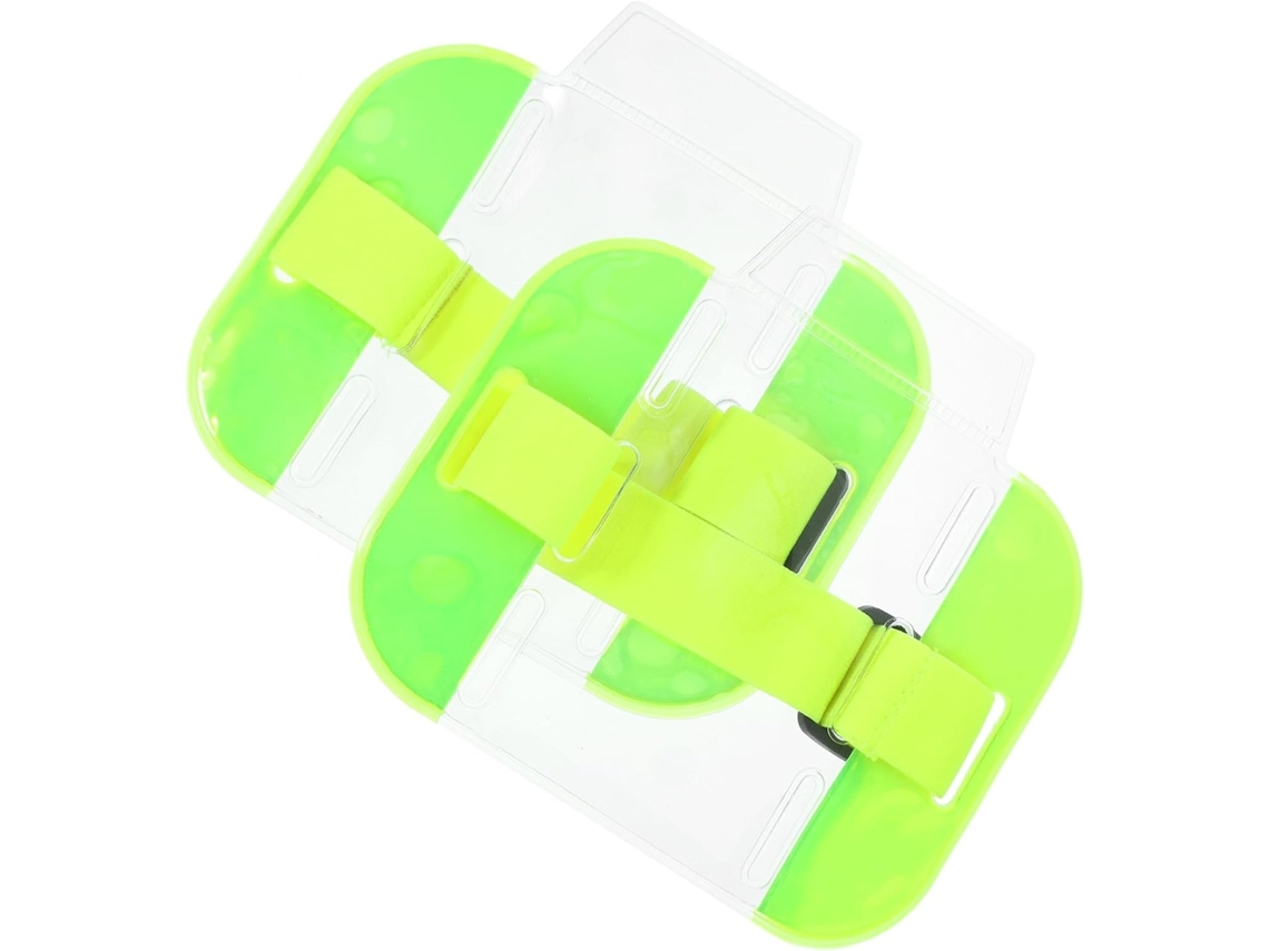 Lurelia Porta-crachá Ajustável Portátil Reutilizável Em Pvc E Nylon Multicolor 2 Peças Para Escritório E Viagens