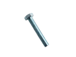 Tornillo Hexagonal 10x60 Din 933 8.8 Zinc. Acero Blanco C 100 Fontana