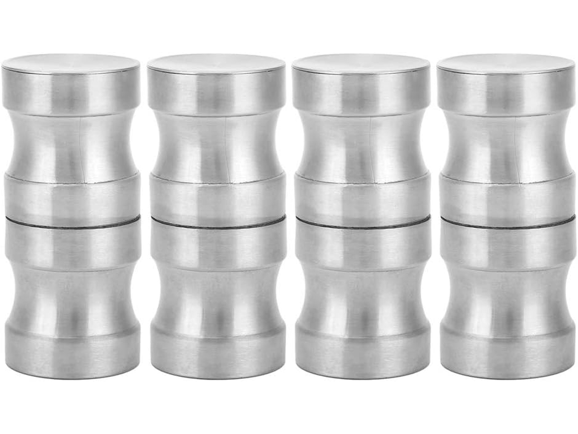 Conjunto De 4 Puxadores Aço Inoxidável 304 Para Portas Box Vidro, Ferragens Para Portas De Banheiro Com Ranhuras Melhor