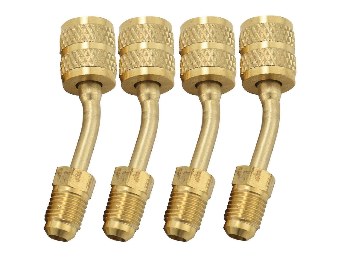 4 Peças De Adaptador De Carga E Vácuo R410a, Adaptador Conversor Com Dedal De 5/16 Polegadas Sae, Fe-xinhan