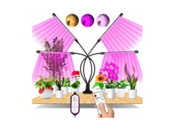 KOFIHETY Lâmpada De Cultivo Flexível Com 4 Cabeças, Luz Branca Com Brinquedo Interativo Para Gatos, Para Felinos Felizes E Plantas Saudáveis
