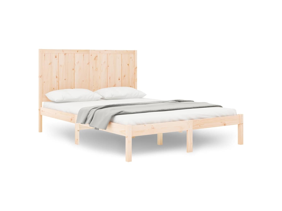 Cama Sem Colchão 120x200 Cm Madeira de Pinho Maciça MAISON EXCLUSIVE