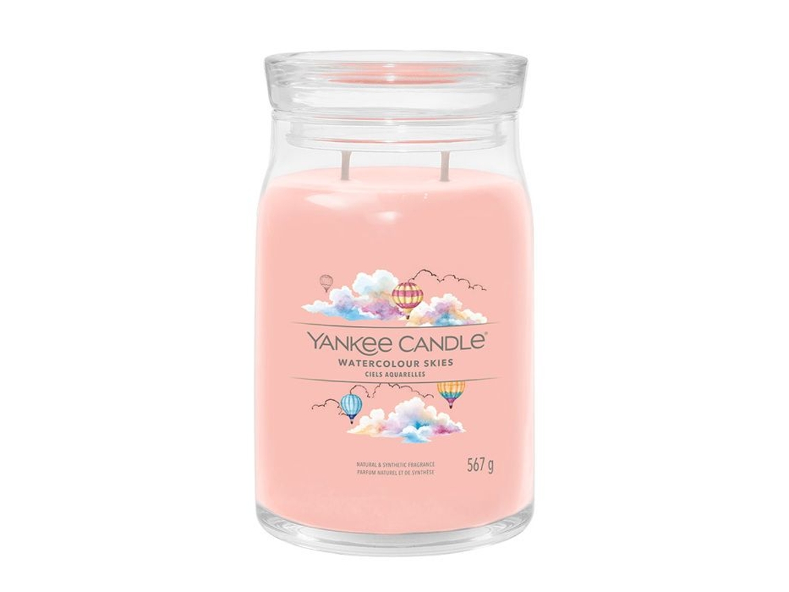 Vela perfumada Giara Candle grande rosa de cera de soja 567g Yankee Candle