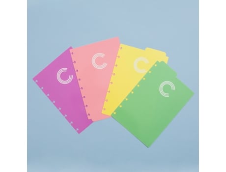 Separadores A5 Inteligente Pastel Caderno Inteligente