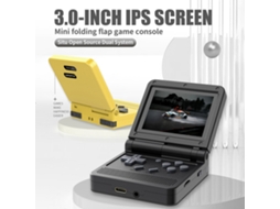 Console De Jogo Portátil Powkiddy Com Tela Ips 3.0 Polegadas 15 Emuladores Bateria Longa E Design Flip