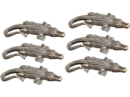 Nuobesty Pulseira Feminina De Latão Com Detalhes Elegantes - De 6 Peças