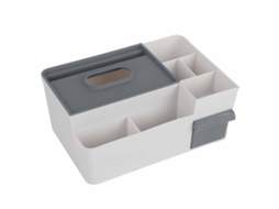Capa para Caixa de Papel Higiênico Decorativa Multiuso Cinza Claro com Cinza Escuro para Cozinha Banheiro Escritório | S/MARCA