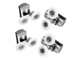 Rodas Balanço Para Suporte De Correr Banheiro 23mm (duráveis, Com Rodas Superiores E Inferiores Correspondentes)