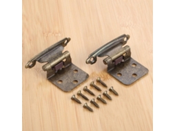 2 Dobradiças De Aço Revestido Para Armário, Dobradiça Automática Para Porta De Armário Cozinha, Dobradiça Antiga Para