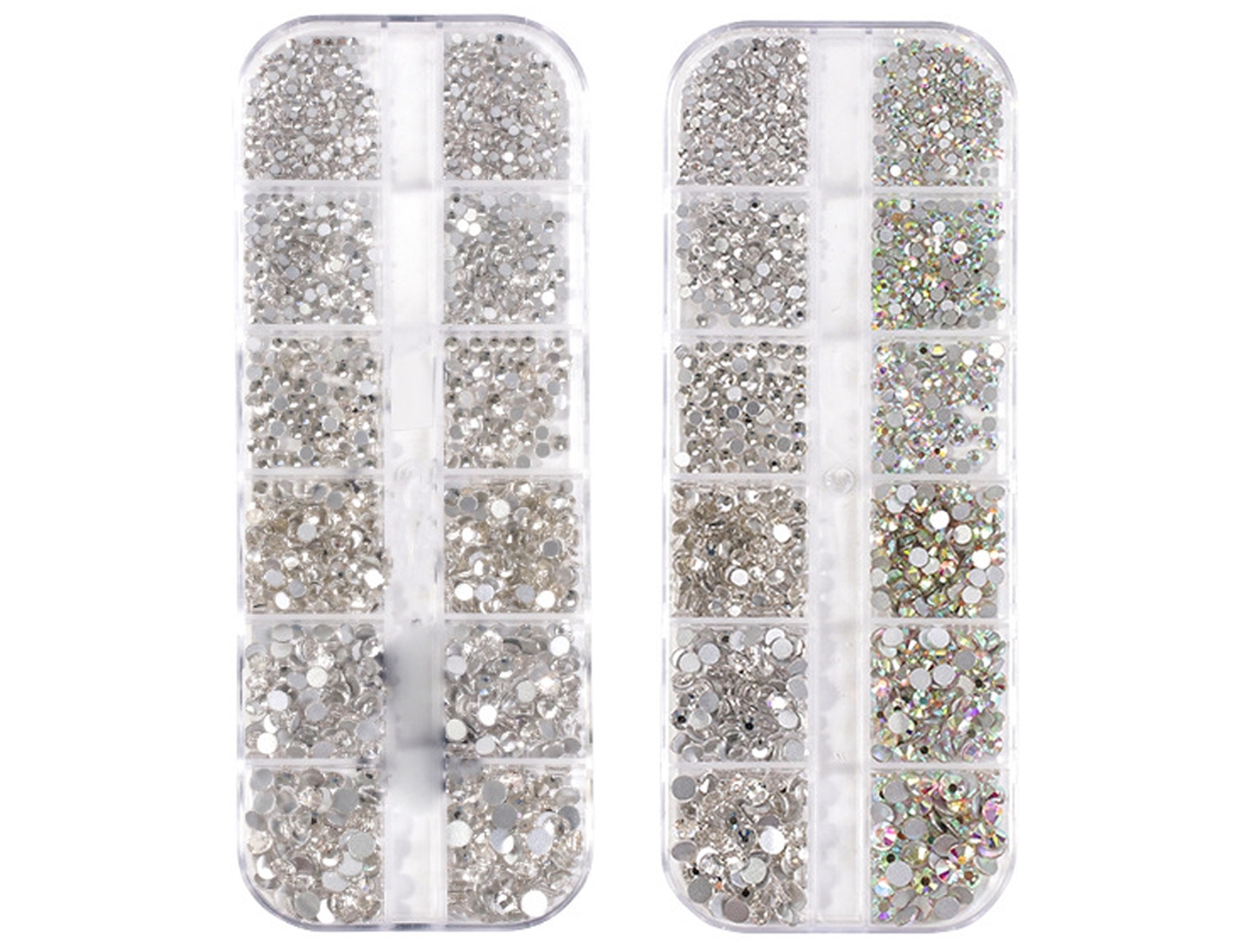 Strass Para Unhas Cristais Redondos De Vidro Plano Para Unhas Faça Você Mesmo -St-05 ZMDECQNA 2 Un