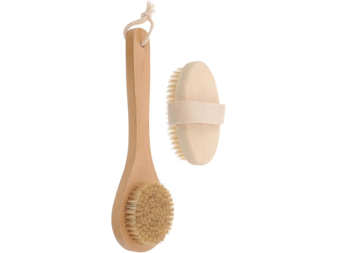 Conjunto De 2 Escovas Ergonômicas Para Esfoliação Corporal Sherchpry, Escova De Banho Para Chuveiro, Acessório De