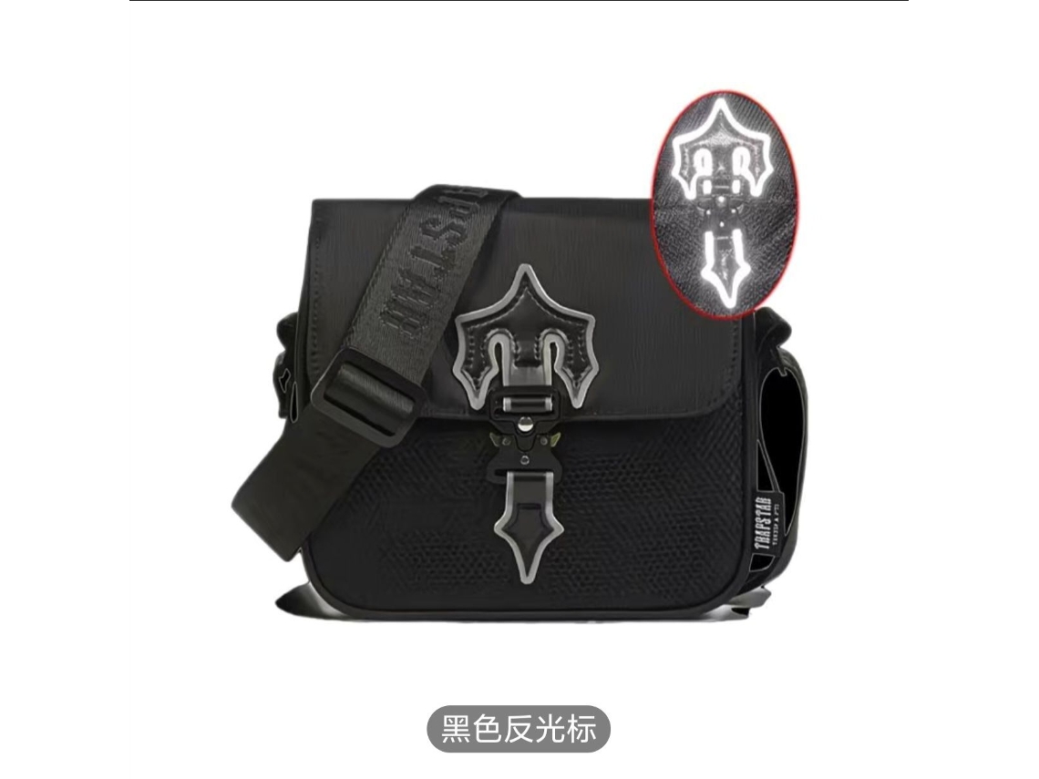 Bolsa de Ombro/bolsa Transversal/bolsa Carteiro Impermeável preto Refletivo YUNZII