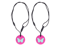 Mali 2pcs Colar de Mordida Sensorial Silicone Seguro para Bebê Criança Alivio de Disconforto Dentes