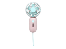 Ventilador Portátil Usb Recarregável Silencioso Rosa