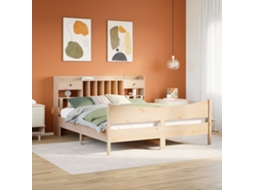 Vidaxl Cama Sem Colchão 180x200 Cm Madeira De Pinho Maciça