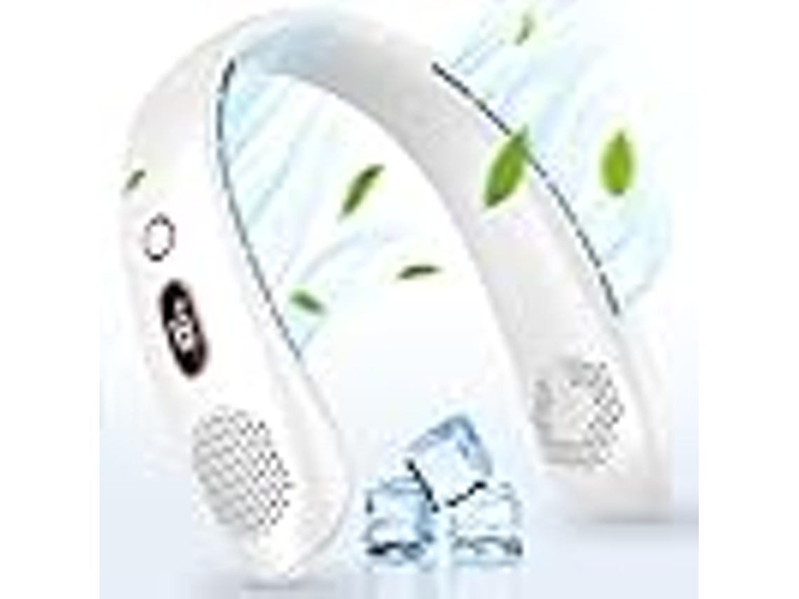 Ventilador de pesca portátil, mini ventilador recarregável USB sem fio, ventilador de pesca Zeuxo LED (branco)