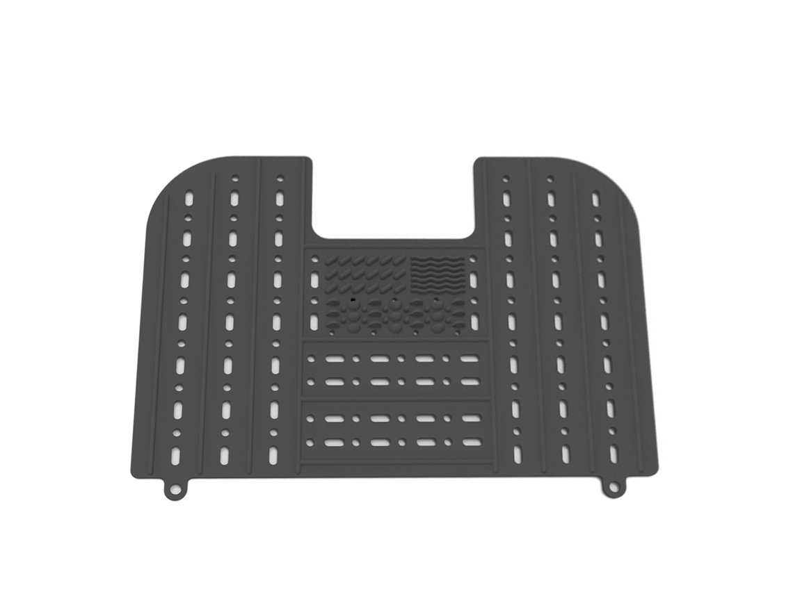 Tapa Silicona Plegable Para Lavabo Con Mat De Limpieza De Brochas De Maquillaje Y Organizador