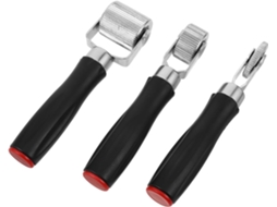 Kit De Reparo Pneus 3 Peças Com Rolo Plástico E Metal, Design