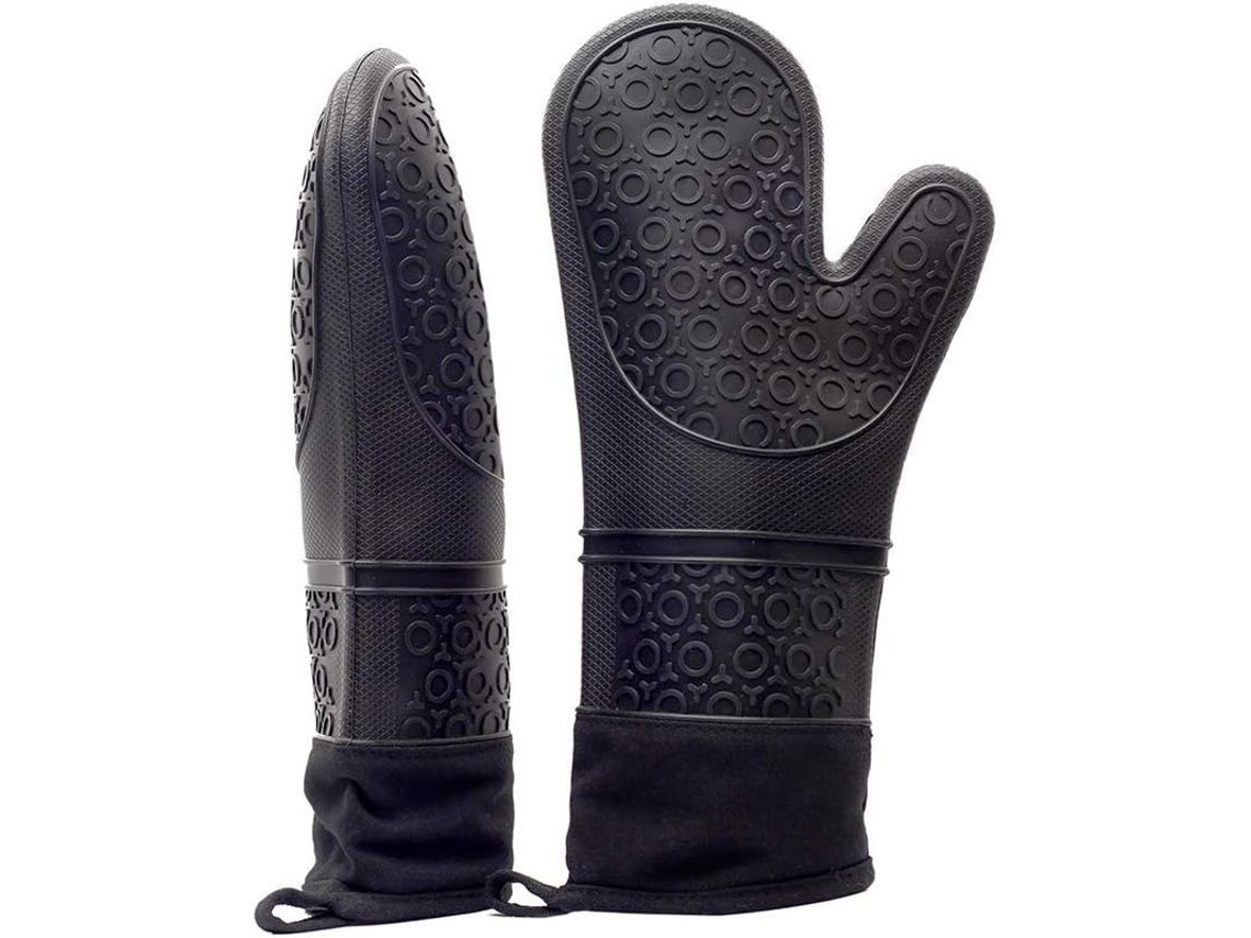 Luvas De Forno Profissionais De Silicone Resistentes Ao Calor Longas Antiderrapantes Impermeáveis