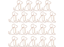 Clips De Papel Metálicos Em Formato Cachorro Da Housoutil, Na Cor Ouro Rosa, Pacote Com 50 Unidades, Acessórios