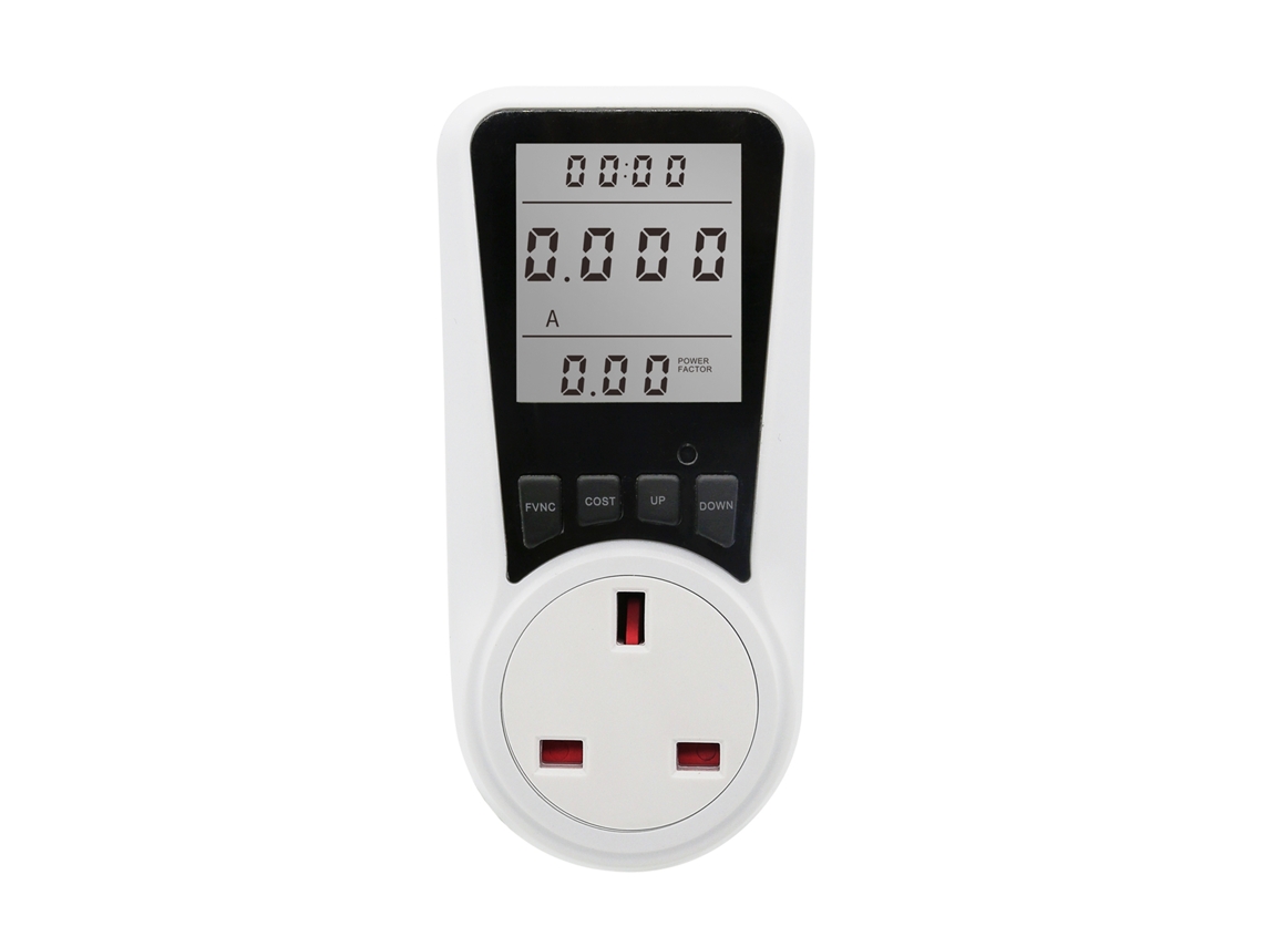 Medidor de energia LCD LAXISCREED para tomada, consumo e wattímetros