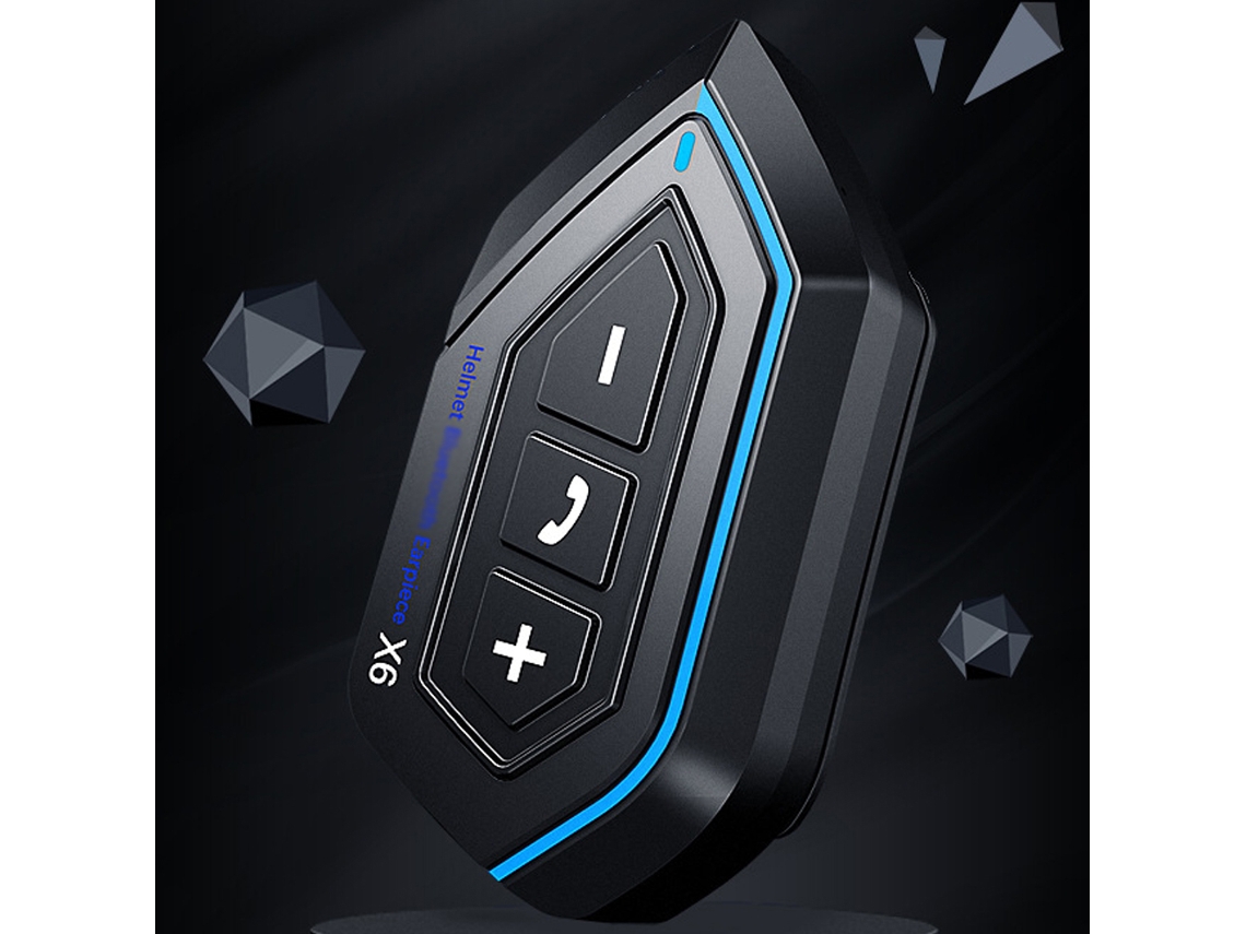 Fone De Ouvido Para Capacete Moto Bt5.0 À Prova D'água