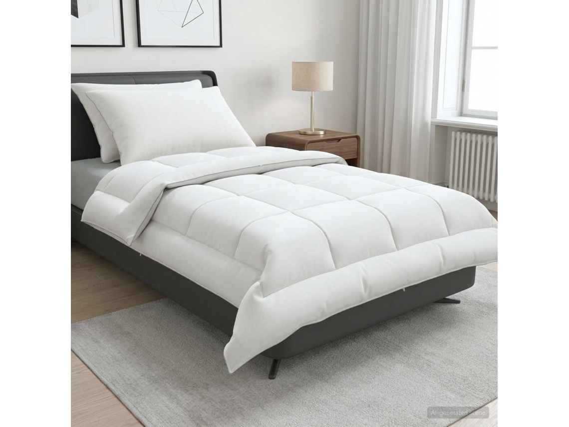 Vidaxl Conjunto De Edredão E Almofadas 3 Unid. 155x220 Cm Verão Lã