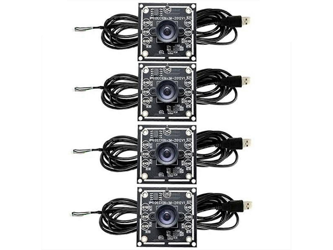 Módulo De Câmera 4pcs 100 Graus 1mp Ov9732 1280x720 Usb Driver Grátis Foco Manual, Com Cabo De 3 Metros F Brilvibera