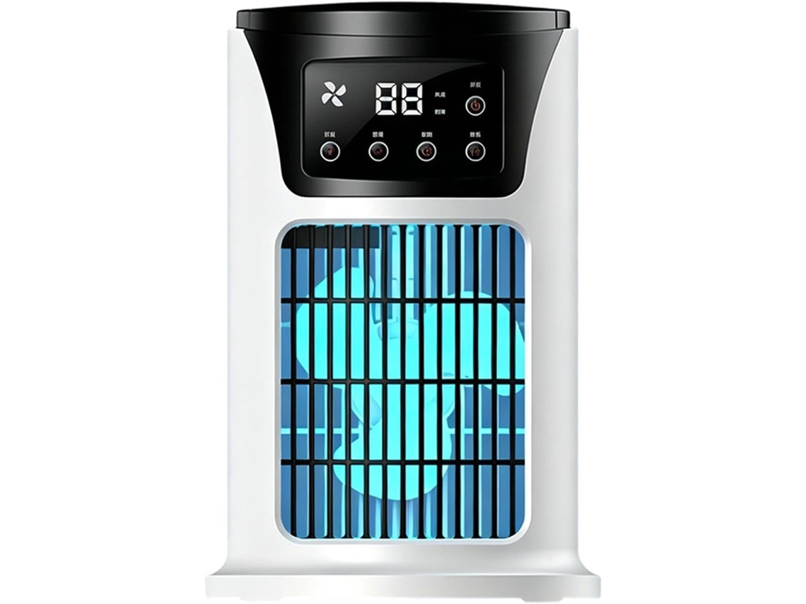 Ventilador De Mesa Sem Lâminas Com 6 Velocidades E Umidificador.