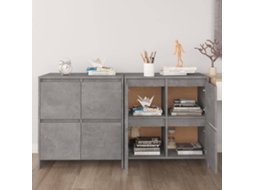 Sideboard, Sideboards Vidaxl Cinzeto Madeira Processada (n/a)