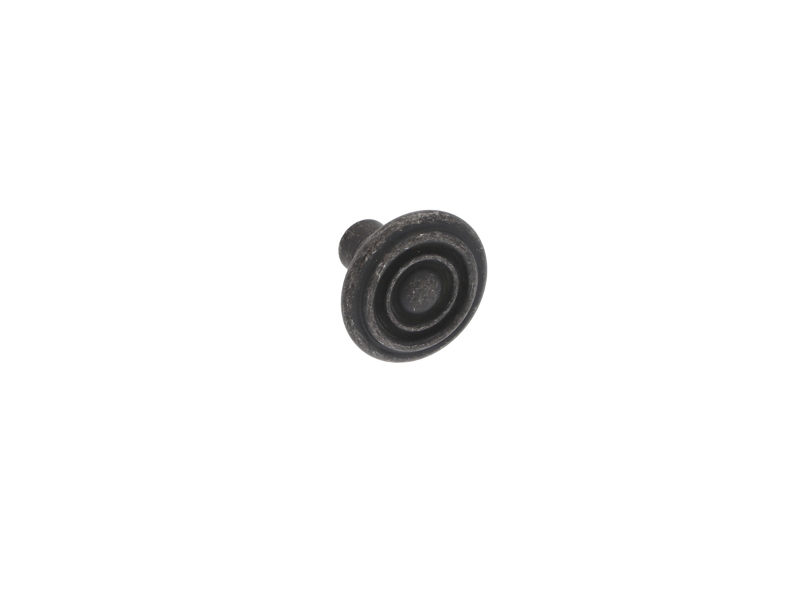 Puxador para Móveis Zamac Diâmetro 33mm Ferro Preto Vintage Conjunto de 25 HARDWAREXCHANGE