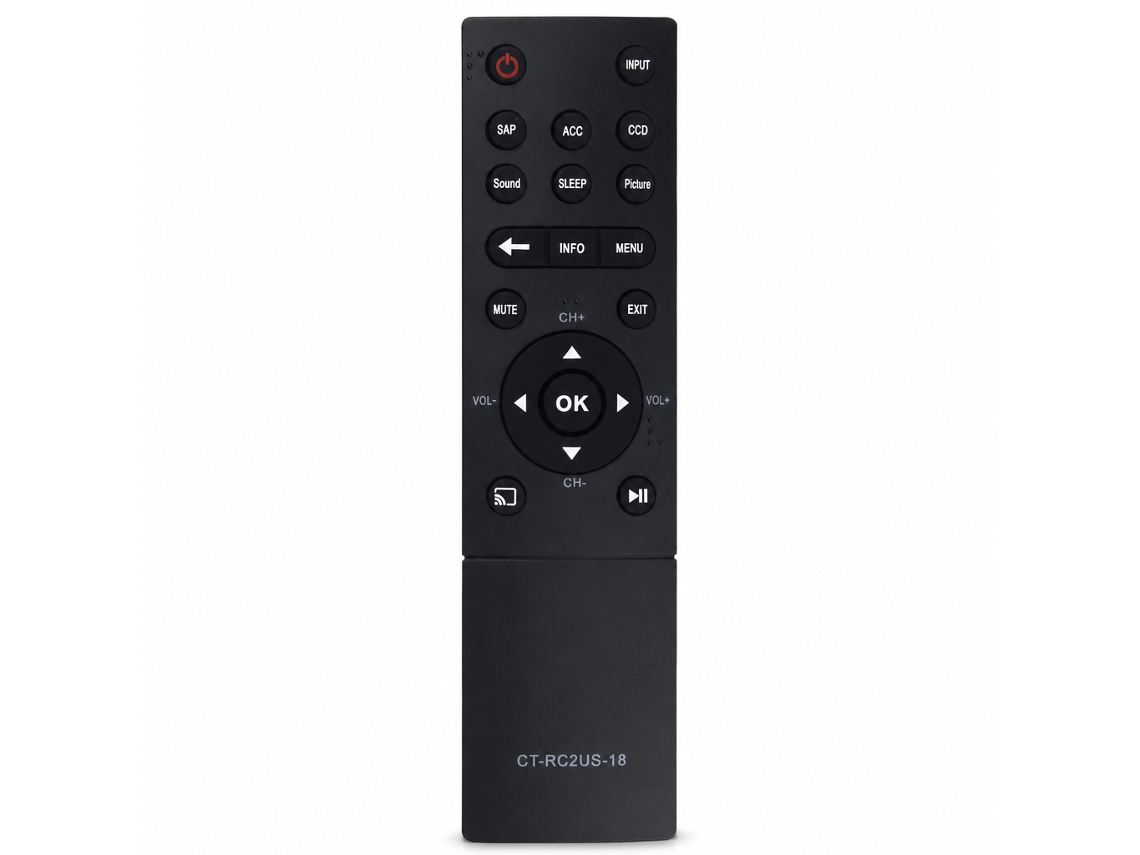 Comando À Distância Para Tv Lcd Compatível Com Toshiba Ct-rc2us-18_dae