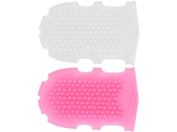 Conjunto Eringogo Com 2 Escovas De Massagem Silicone Seguras Para Banho, Esfoliação Corporal Suave, Cuidados Faciais E
